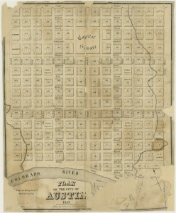 Map of Austin Circa 1839